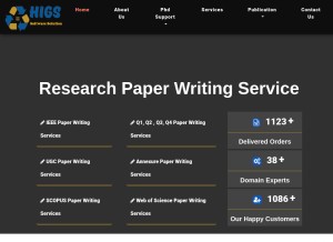 How phdresearchpaper.com looks like on a tablet such as an iPad.