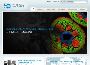 How phi.com looks like on a tablet such as an iPad.