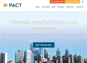 How philadelphiapact.com looks like on a tablet such as an iPad.