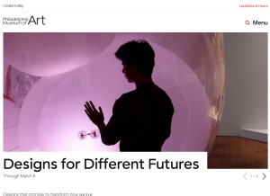 How philamuseum.org looks like on a tablet such as an iPad.