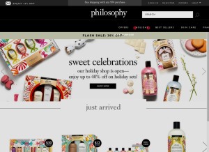 How philosophy.com looks like on a tablet such as an iPad.