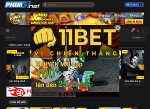 How phimgi.net looks like on a tablet such as an iPad.