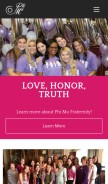 How phimu.org looks like on a mobile device such as an iPhone.