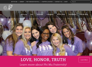 How phimu.org looks like on a tablet such as an iPad.