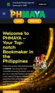 How phmaya.org.ph looks like on a mobile device such as an iPhone.
