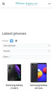 How phoneaqua.co looks like on a mobile device such as an iPhone.