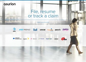 How phoneclaim.com looks like on a tablet such as an iPad.
