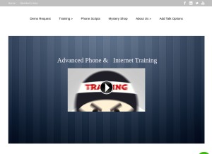 How phoneninjas.com looks like on a tablet such as an iPad.