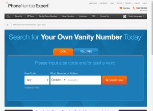 How phonenumberexpert.com looks like on a tablet such as an iPad.