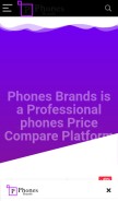 How phonesbrands.com looks like on a mobile device such as an iPhone.