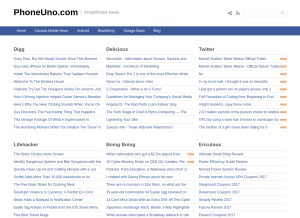 How phoneuno.com looks like on a tablet such as an iPad.