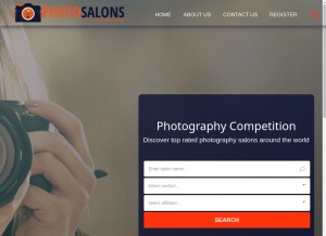 How photosalons.info looks like on a tablet such as an iPad.