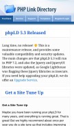 How phplinkdirectory.com looks like on a mobile device such as an iPhone.