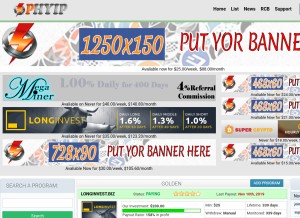 How phyip.com looks like on a tablet such as an iPad.