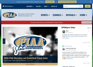 How piaa.org looks like on a tablet such as an iPad.