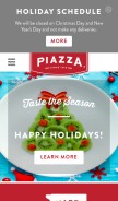 How piazzaproduce.com looks like on a mobile device such as an iPhone.