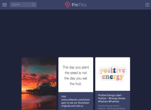 How piclodge.com looks like on a tablet such as an iPad.