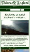 How picturesofengland.com looks like on a mobile device such as an iPhone.