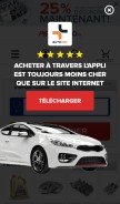 How piecesauto.fr looks like on a mobile device such as an iPhone.