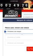 How piecesauto24.be looks like on a mobile device such as an iPhone.