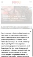 How pikio.pl looks like on a mobile device such as an iPhone.