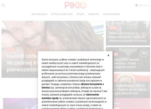 How pikio.pl looks like on a tablet such as an iPad.