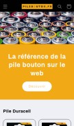 How pilebouton.fr looks like on a mobile device such as an iPhone.