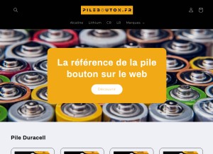 How pilebouton.fr looks like on a tablet such as an iPad.