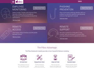 How pilixo.com looks like on a tablet such as an iPad.