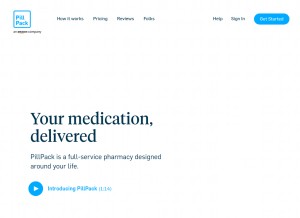 How pillpack.com looks like on a tablet such as an iPad.