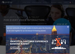 How pindrop.com looks like on a tablet such as an iPad.