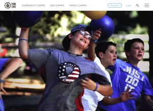 How pinecove.com looks like on a tablet such as an iPad.