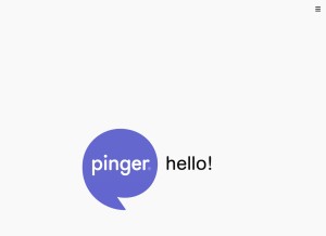 How pinger.com looks like on a tablet such as an iPad.