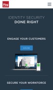 How pingidentity.com looks like on a mobile device such as an iPhone.