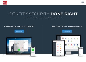 How pingidentity.com looks like on a tablet such as an iPad.