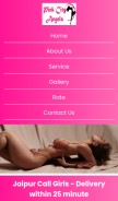 How pinkcityangels.com looks like on a mobile device such as an iPhone.