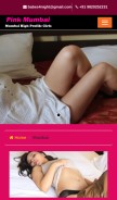 How pinkmumbai.com looks like on a mobile device such as an iPhone.