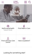 How pinnaclehealth.org looks like on a mobile device such as an iPhone.