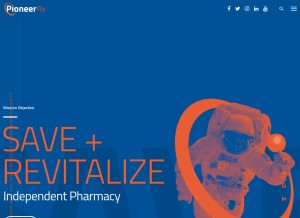 How pioneerrx.com looks like on a tablet such as an iPad.