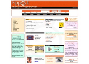 How pippo.it looks like on a tablet such as an iPad.