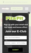 How pitapitusa.com looks like on a mobile device such as an iPhone.