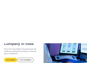 How pixbitsolutions.com looks like on a tablet such as an iPad.