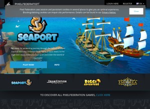 How pixelfederation.com looks like on a tablet such as an iPad.