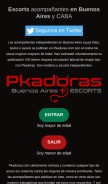 How pkadoras.com looks like on a mobile device such as an iPhone.