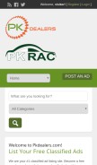 How pkdealers.com looks like on a mobile device such as an iPhone.
