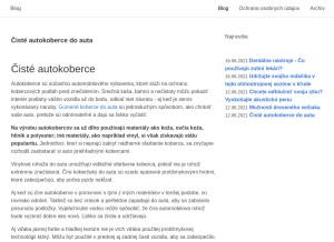 How pku-dieta.cz looks like on a tablet such as an iPad.