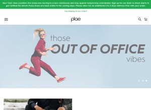 How plae.co looks like on a tablet such as an iPad.