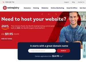 How planetdomain.com looks like on a tablet such as an iPad.
