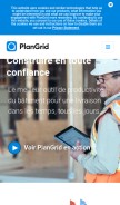 How plangrid.com looks like on a mobile device such as an iPhone.