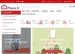 How plans.fr looks like on a tablet such as an iPad.